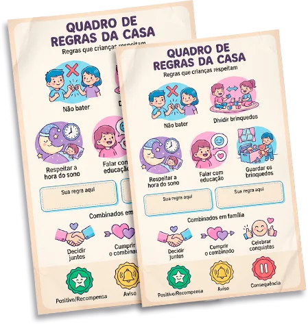 Quadro de Regras da Casa